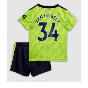 Manchester United Donny van de Beek #34 Tredjedraktsett Barn 2022-23 Kortermet (+ Korte bukser)
